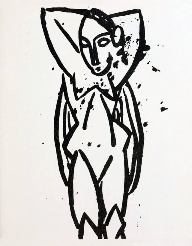 Pablo Picasso, Nu aux bras levés (Nude), 1907