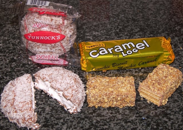 Tunnock's Snowballs and Caramel Logs