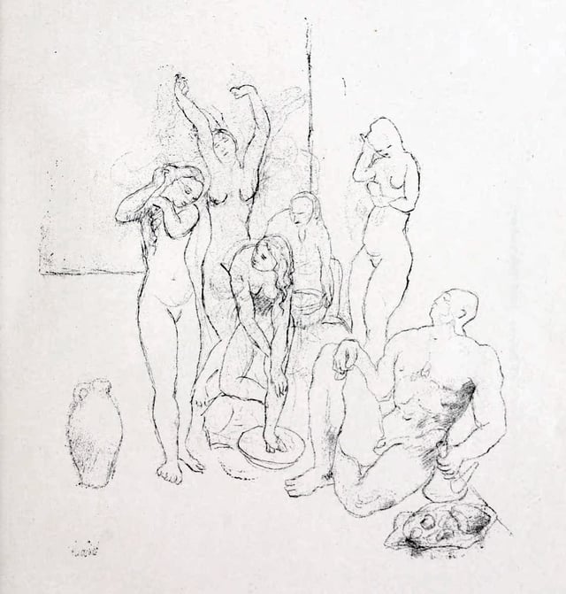 Pablo Picasso, Nus (Nudes), 1905, graphite on paper