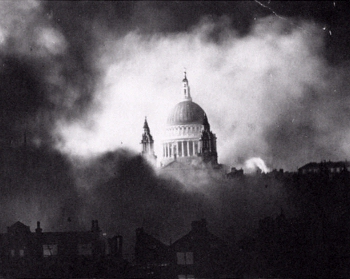 The iconic St Paul's Survives taken on 29 December 1940 of St Paul's during the Blitz