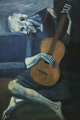 The Old Guitarist (1903), Chicago Art Institute