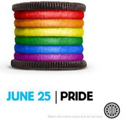 The 2012 rainbow Oreo advert supporting Pride month