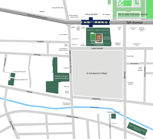 Vicinity map of DLS-CSB