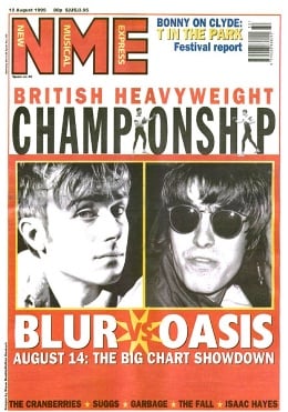 Blur vs Oasis, August 1995. NME started 1990 in the thick of the Madchester scene, covering the new British indie bands and shoegazers.