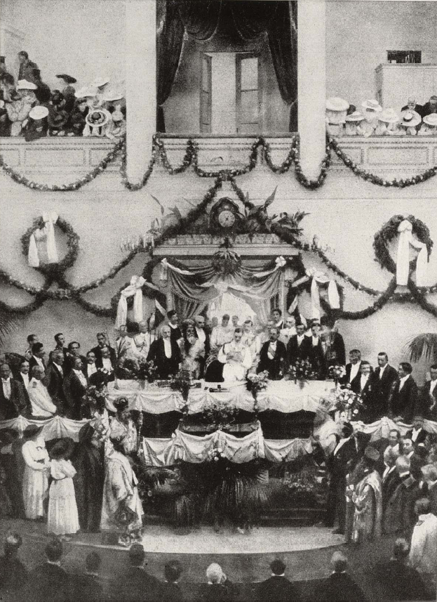 Alexander is sworn in as King of Greece after the abdication and departure of his father in June 1917.