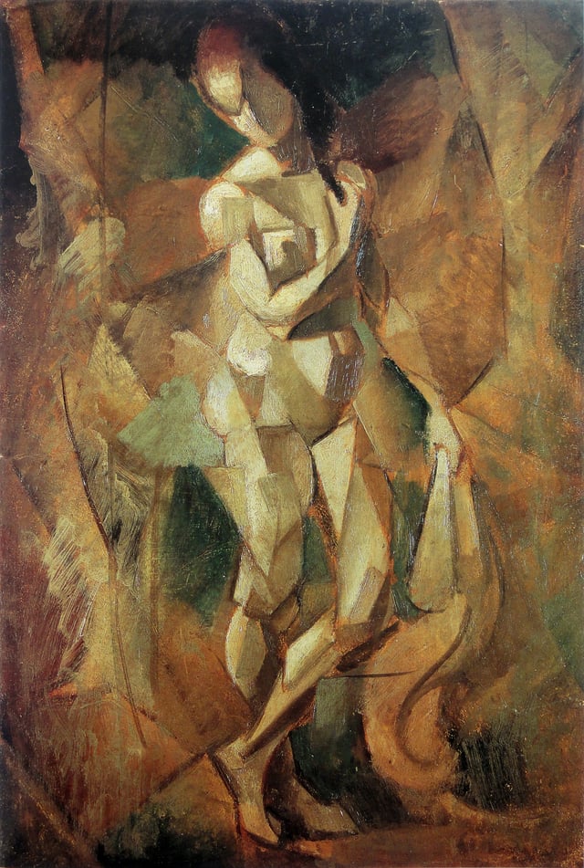 Jean Metzinger, 1911, Nu (Nu debout), oil on carton, 52 x 35 cm. Reproduced in Du "Cubisme", 1912