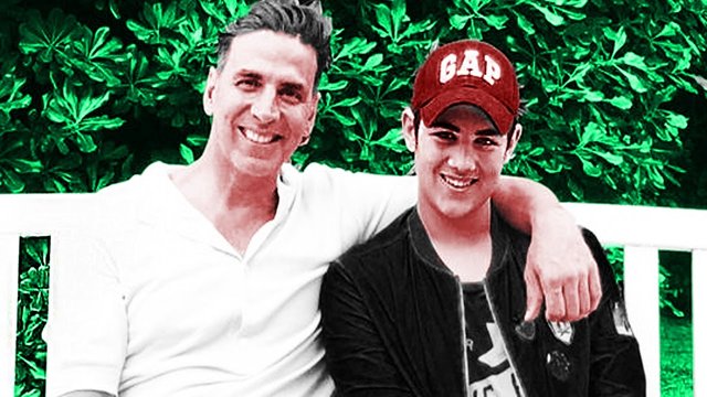 Akshay Kumar with his son Aarav Kumar