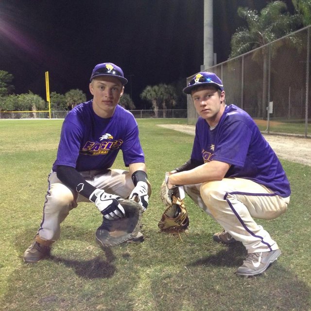 Adam Ellingson posing with a friend