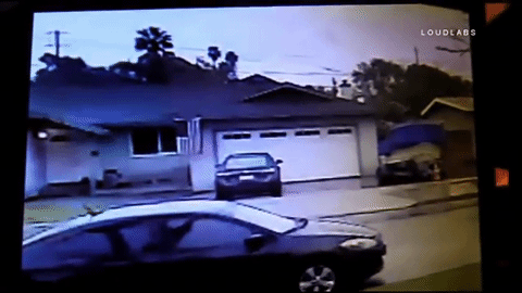Moment aircraft crashes