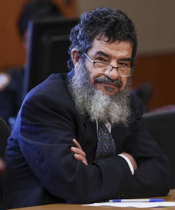 Ali Mahwood-Awad Irsan sits in the courtroom before the start of testimony from witnesses in his capital murder trial at the Harris County Civil Courthouse Thursday Aug. 9, 2018