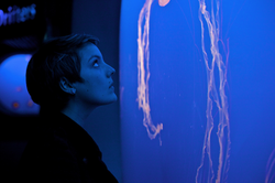 Ashlie Meredith at an art gallery.