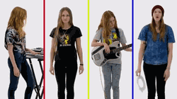 GIF from the music video for the song, "Hey You".