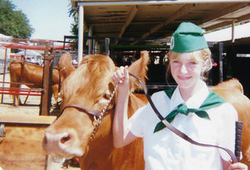 Audrey Denney participating in 4-H as a child