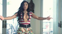 Picture of B Rae from the video shoot of her song called "Gas Mask".