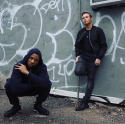 Photo of the members of Blvk Jvck, Dre Brett and Maynbe Zayne.
