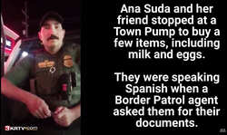 Image of Border Patrol Agent O'Neal that has been taken form the video where he questions US Citizens about heir legality.