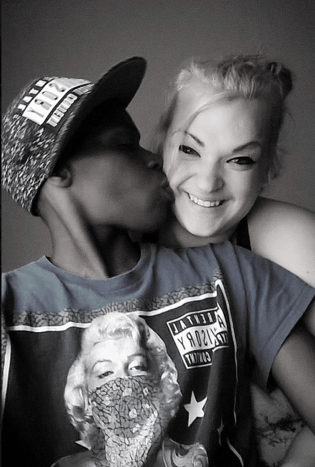 With her lover Lakesha Lewis