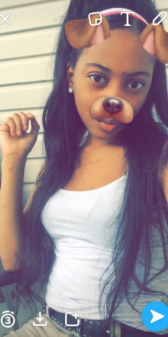 Using a Snapchat filter