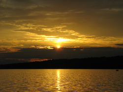 Bright Lake Sunset