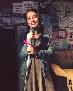 Brittany Van Horne at a comedy club.