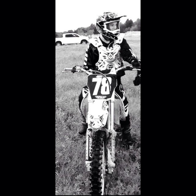 Brock on his bike