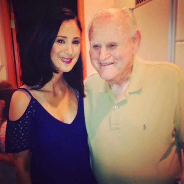 Brooke and her grandfather, Jordan Sarnoff