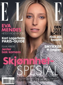 Carmen Villain on the cover of Elle magazine.