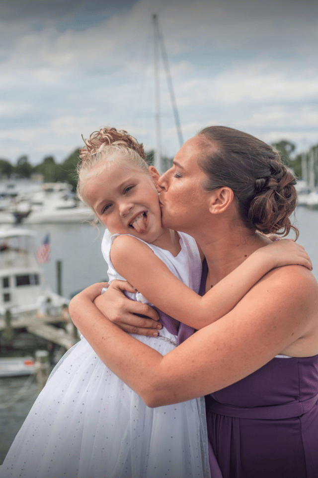 Colleen with her daughter.