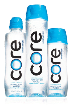 Bottles of CORE Hydration