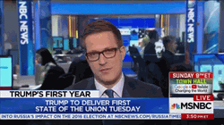 Gif of David Gura on MSNBC live.