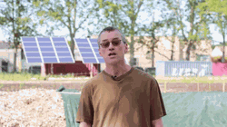 Gif of David Buckel from the video where he speaks about how to build a How to Build a Windrow.