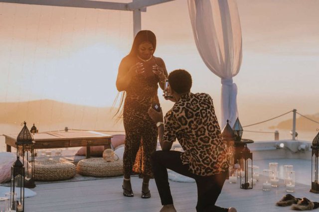 Ken proposing to De'arra