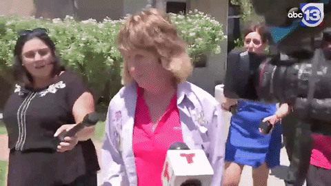 Dee Ann Haney waling out of court
