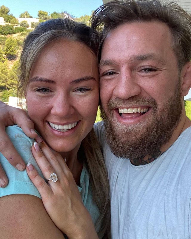 Dee Devlin with her future husband Conor McGregor