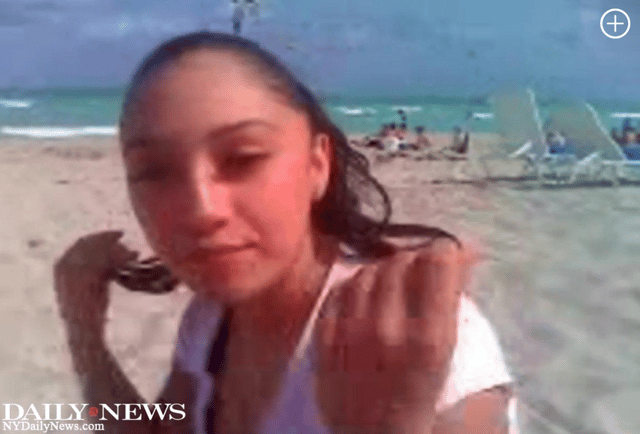 Photo of Delinda taken at the beach released by New York Daily News