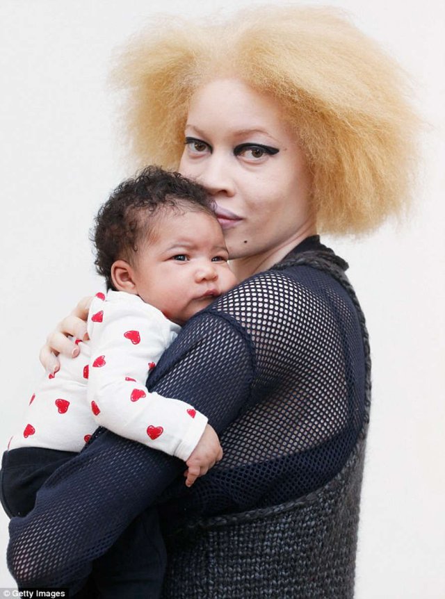 Diandra and her baby