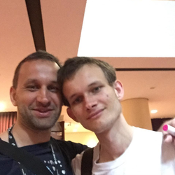 Dmitry Buterin with his son, Vitalik Buterin.