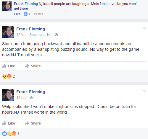 Comments about NJ Transit
