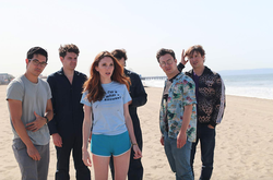 Photo of the main cast taken from the movie.