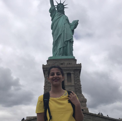 Photo of Harshita Arora while in NYC.