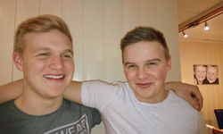 Havard Pedersen (left) and his older brother Henning Pedersen