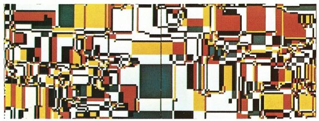 The "Mondrian2" painting by Kawano.