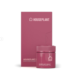 Houseplant packaging in wine red.