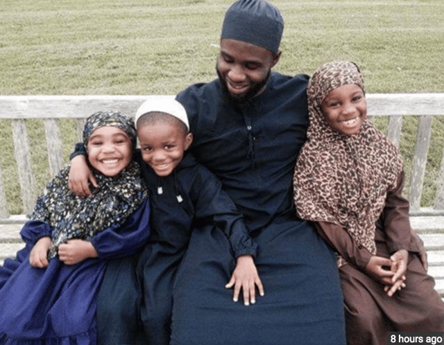 Ibn with his kids.