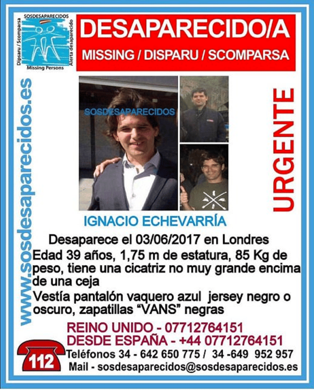 Image put together by the family with information about Ignacio on social media.