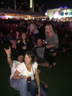 Jack Beaton, his wife Laurie, and two other couples at the Route 91 Harvest