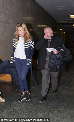 Jacqueline Kent Cooke in handcuffs while at Manhattan Criminal Court on January 4, 2018 for her arraignment on the charge of second degree felony assault