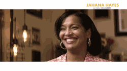 Jahana Hayes in a campaign ad