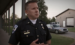 Photo of James Todd Shaw having an interview.