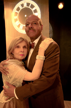 Jay Aubrey Jones posing with his acting partner.